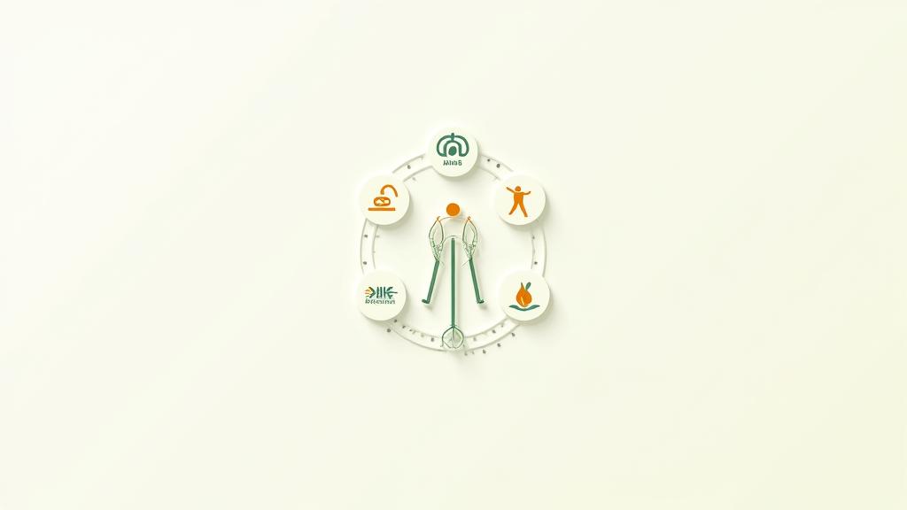 Infographic showing Verdant Bloom Collective's holistic wellness methodology, connecting mind, body, and spirit.
